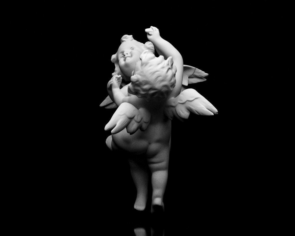 001521 Heavenly Melodies Angels in Embrace 3D print model_14