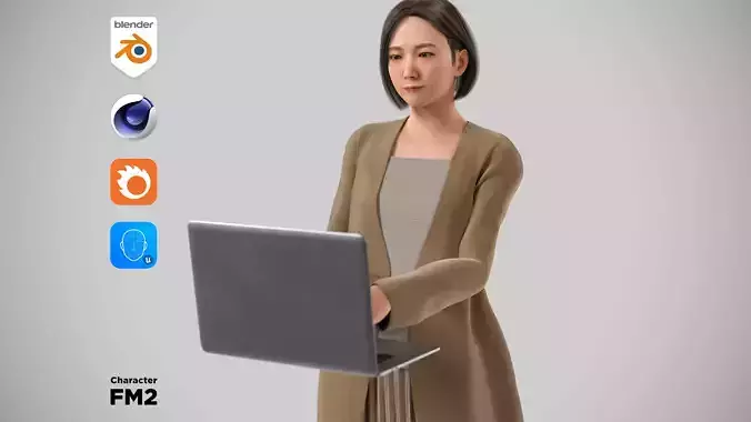 Modular Character - Asian Business Woman - FM2