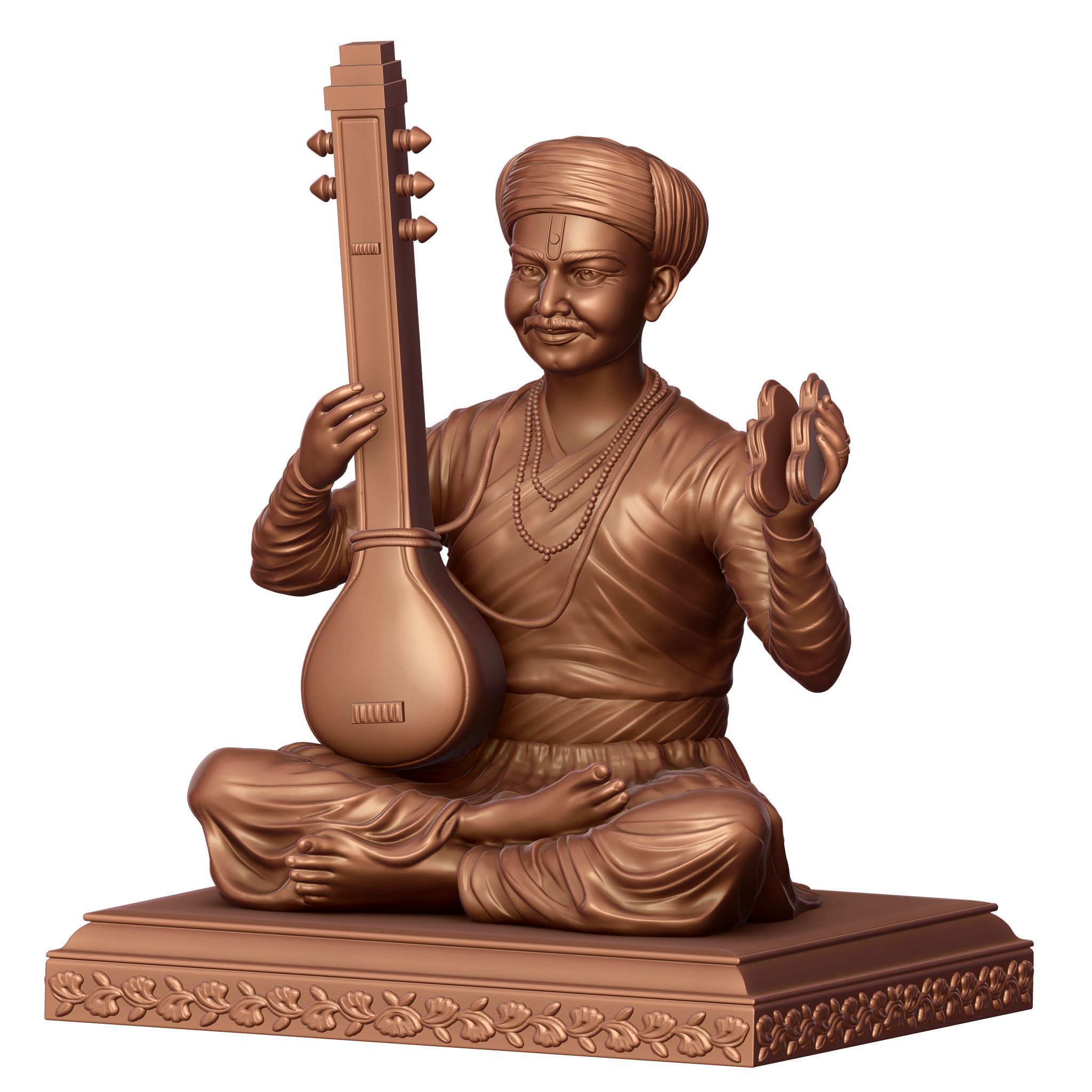 Sant Tukaram Maharaj 3D print model_8