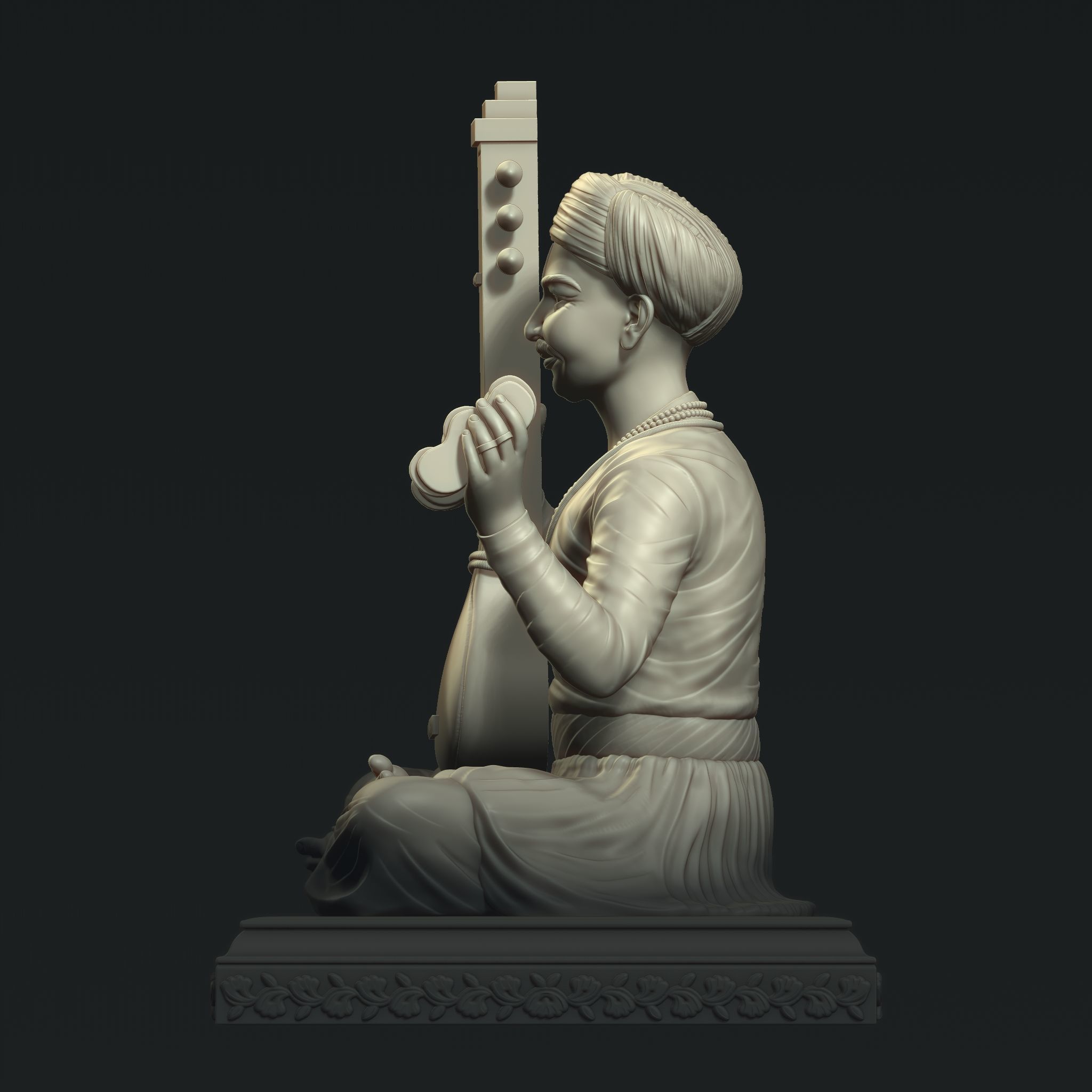Sant Tukaram Maharaj 3D print model_3