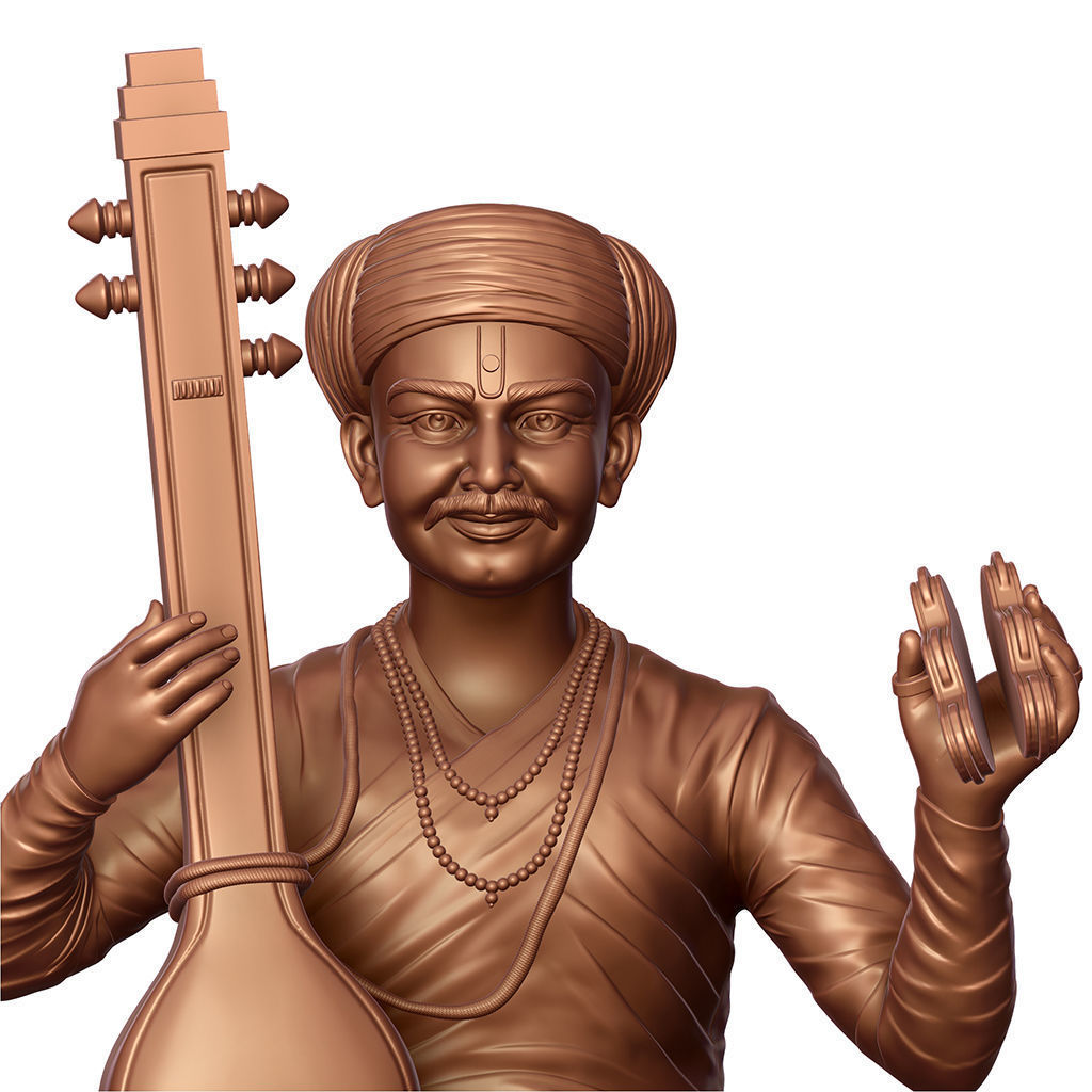 Sant Tukaram Maharaj 3D print model_1
