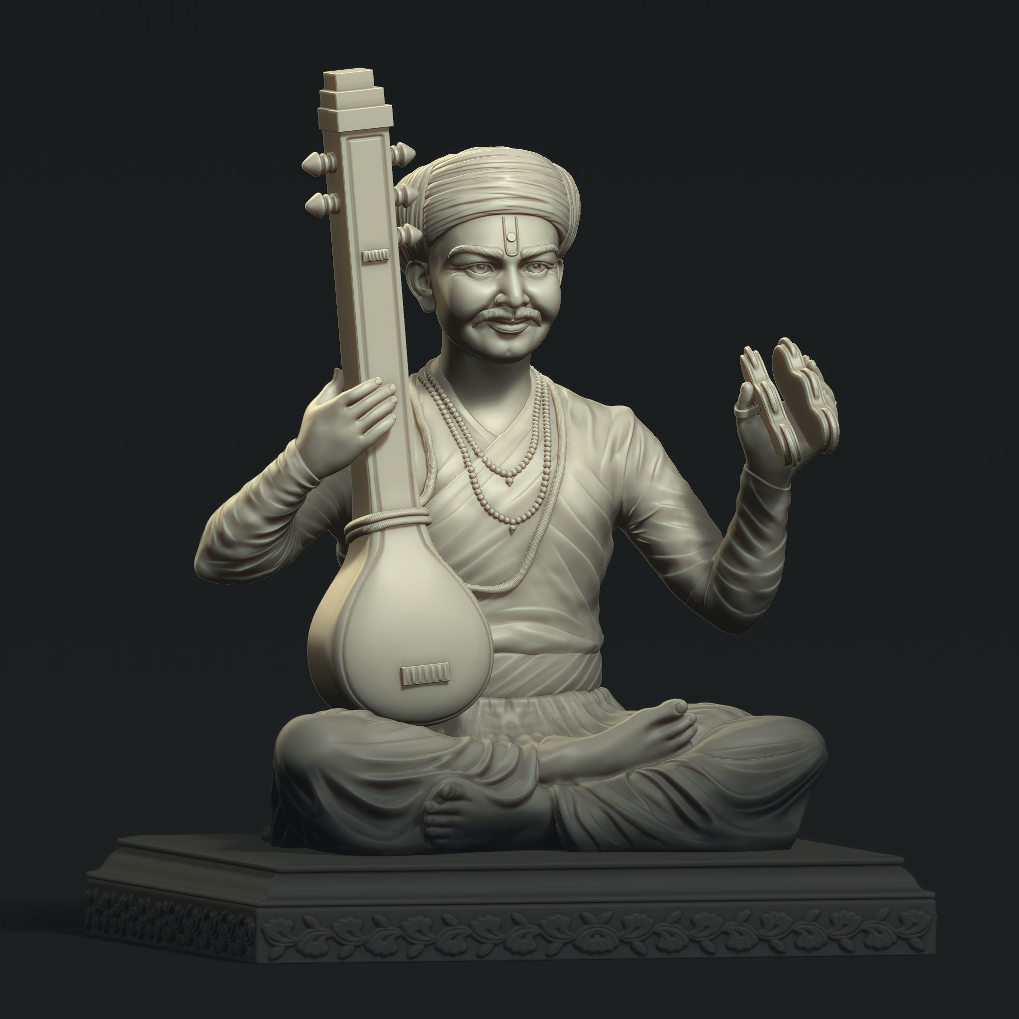 Sant Tukaram Maharaj 3D print model_5