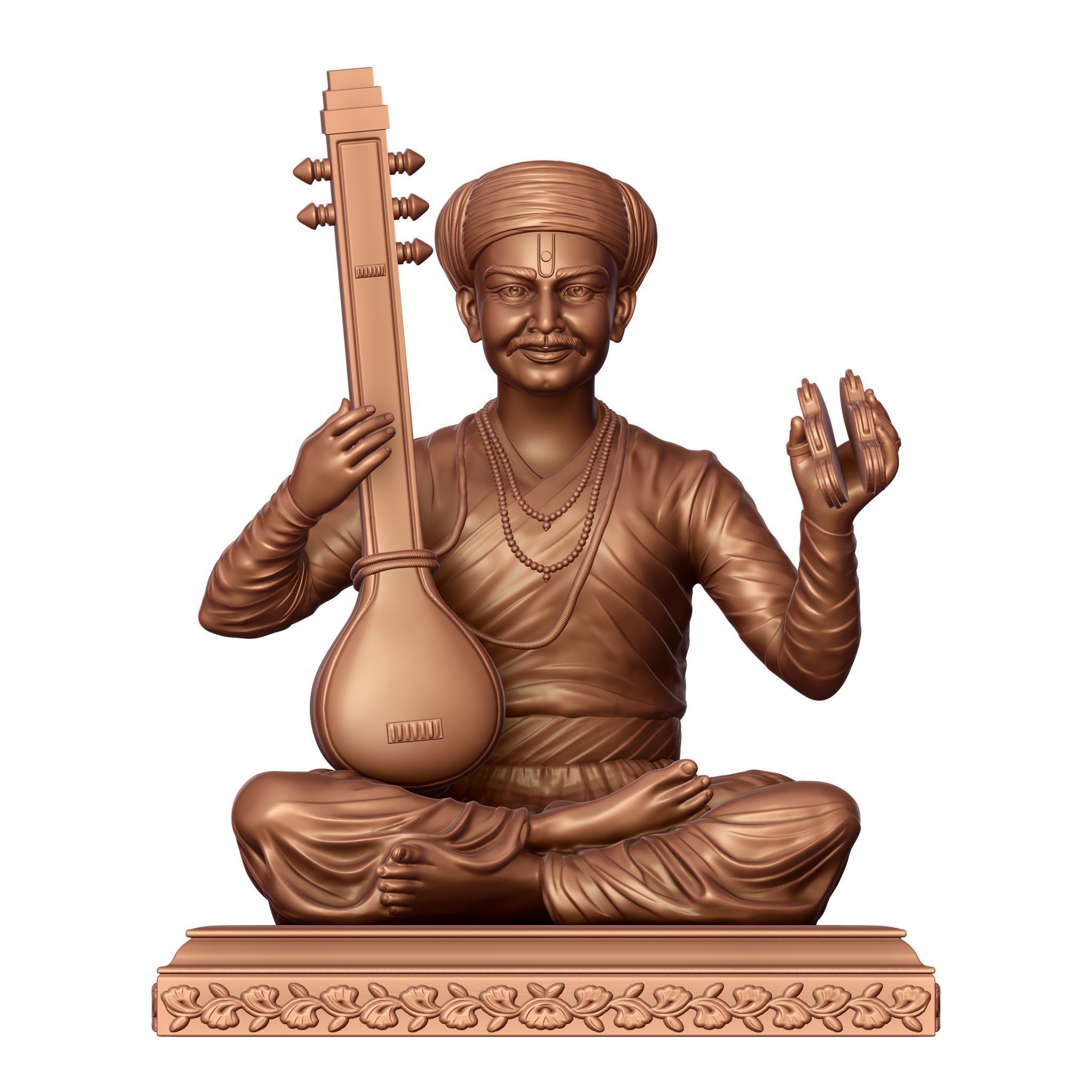 Sant Tukaram Maharaj 3D print model_7