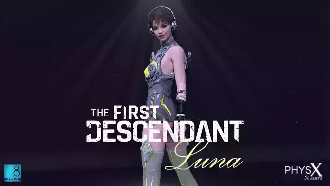 The First Descendant - Luna G8F Low-poly 3D model