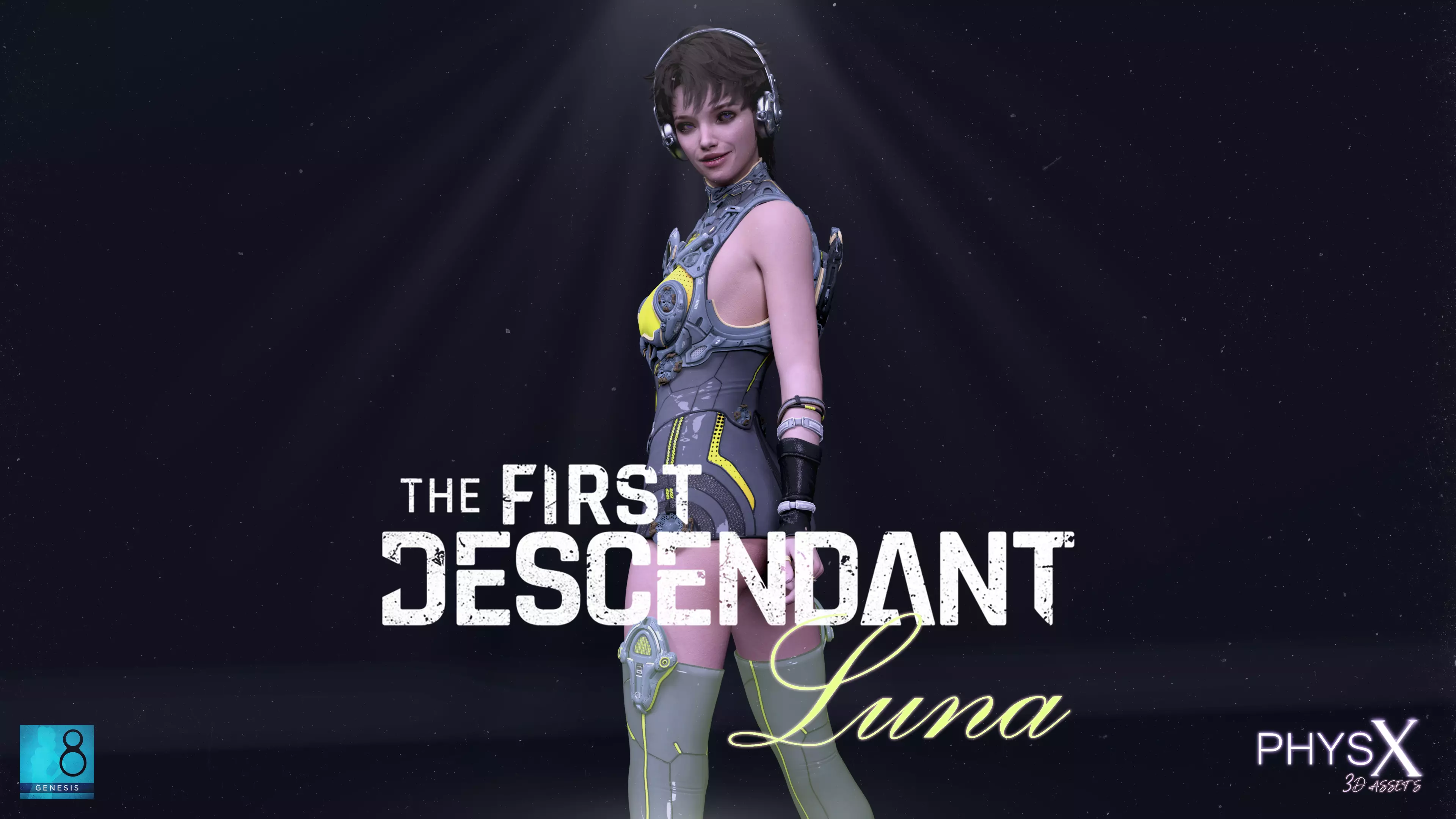 The First Descendant - Luna G8F Low-poly 3D model_0