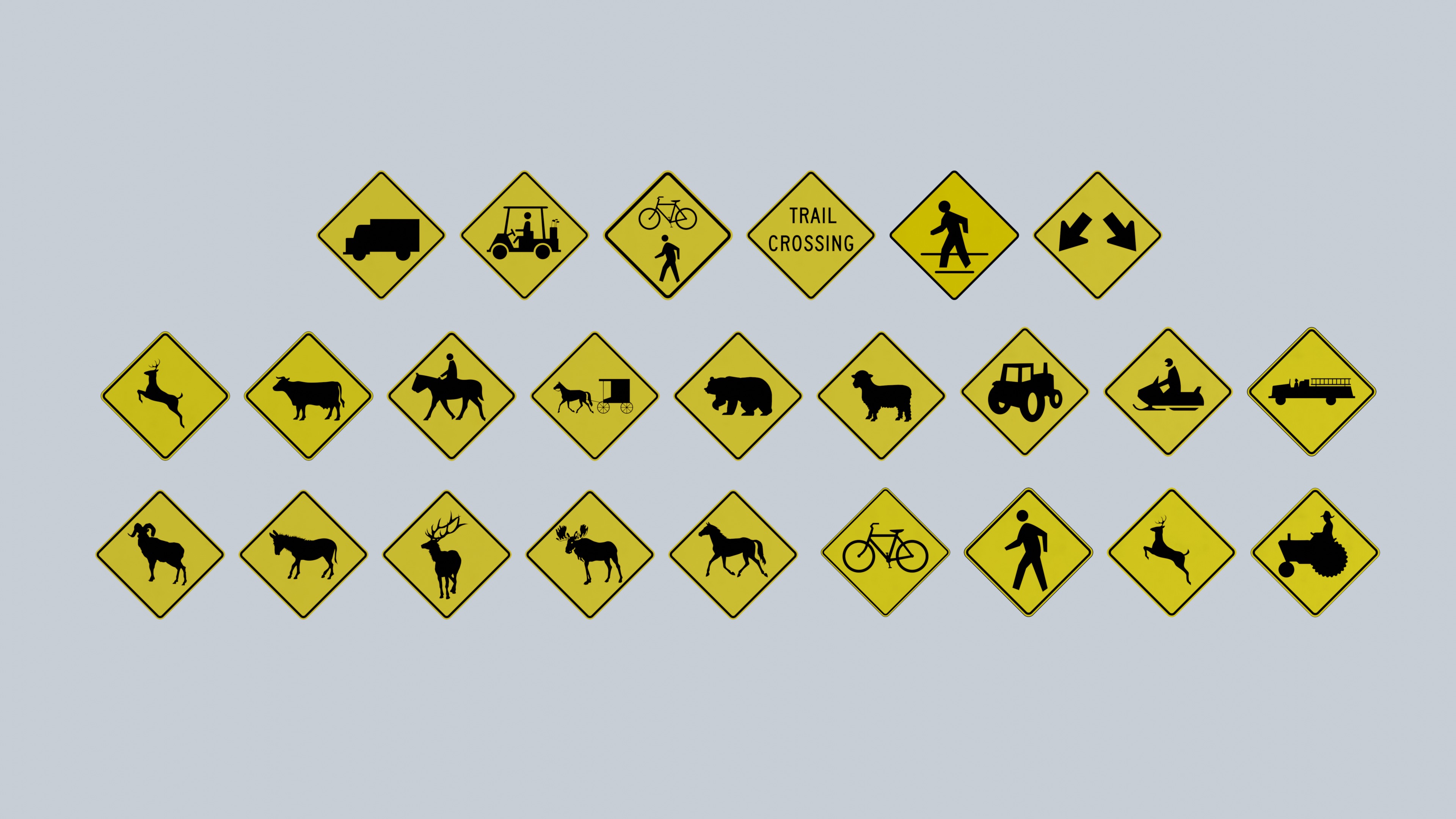 500 Plus Road Signs Decals  Texture_7