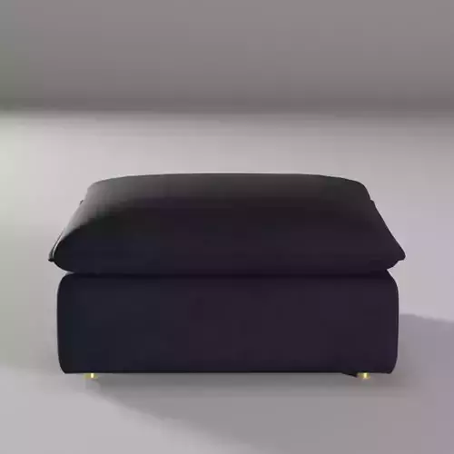 Blue Haine Mid Century Modern Ottoman