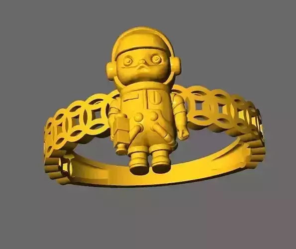 COIN RINGS LABUBU TOY CUTE N16 3D print model