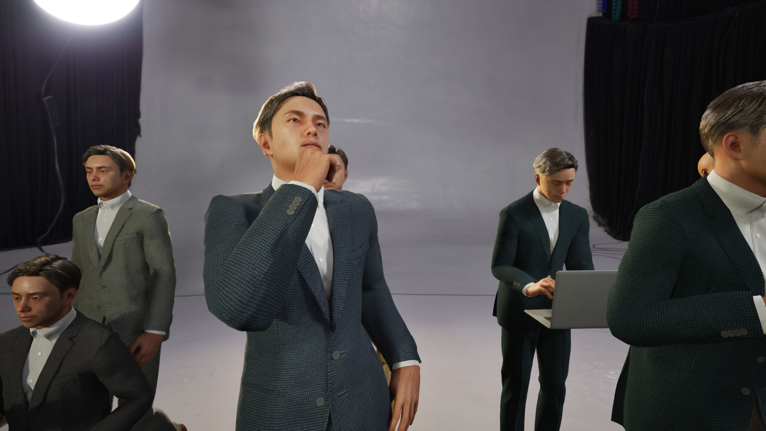 Modular Character - Asian Business Man - ME2 Low-poly 3D model_11