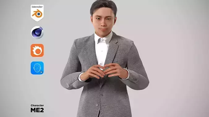 Modular Character - Asian Business Man - ME2