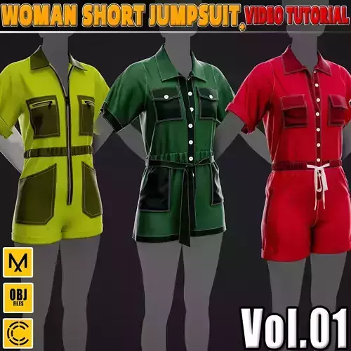 5 in 1 Woman Short Jumpsuit Vol 01