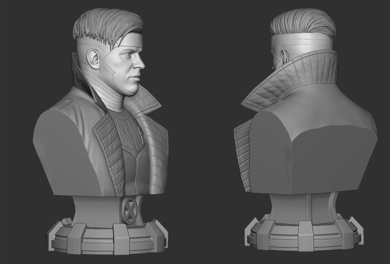 Channing Tatum - Gambit Bust 3D print model_4
