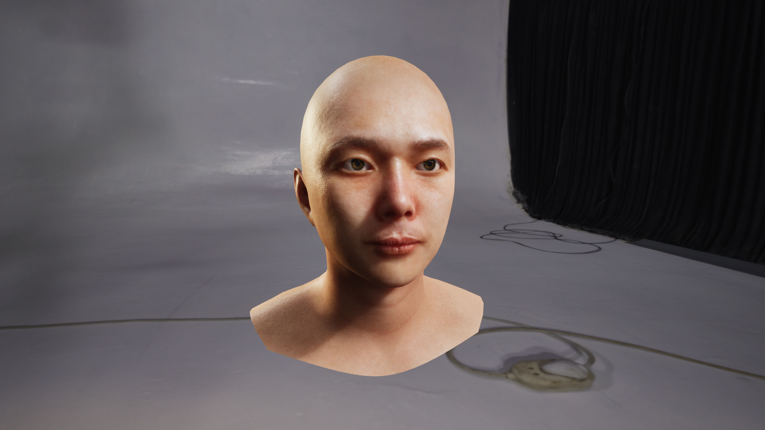 Modular Character - Asian Business Man - MS2 Low-poly 3D model_12