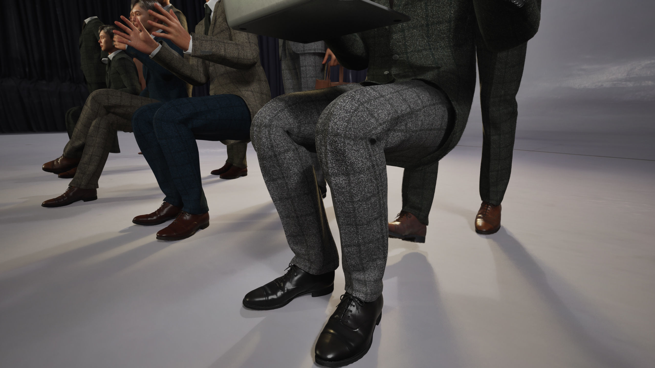 Modular Character - Asian Business Man - MS2 Low-poly 3D model_4