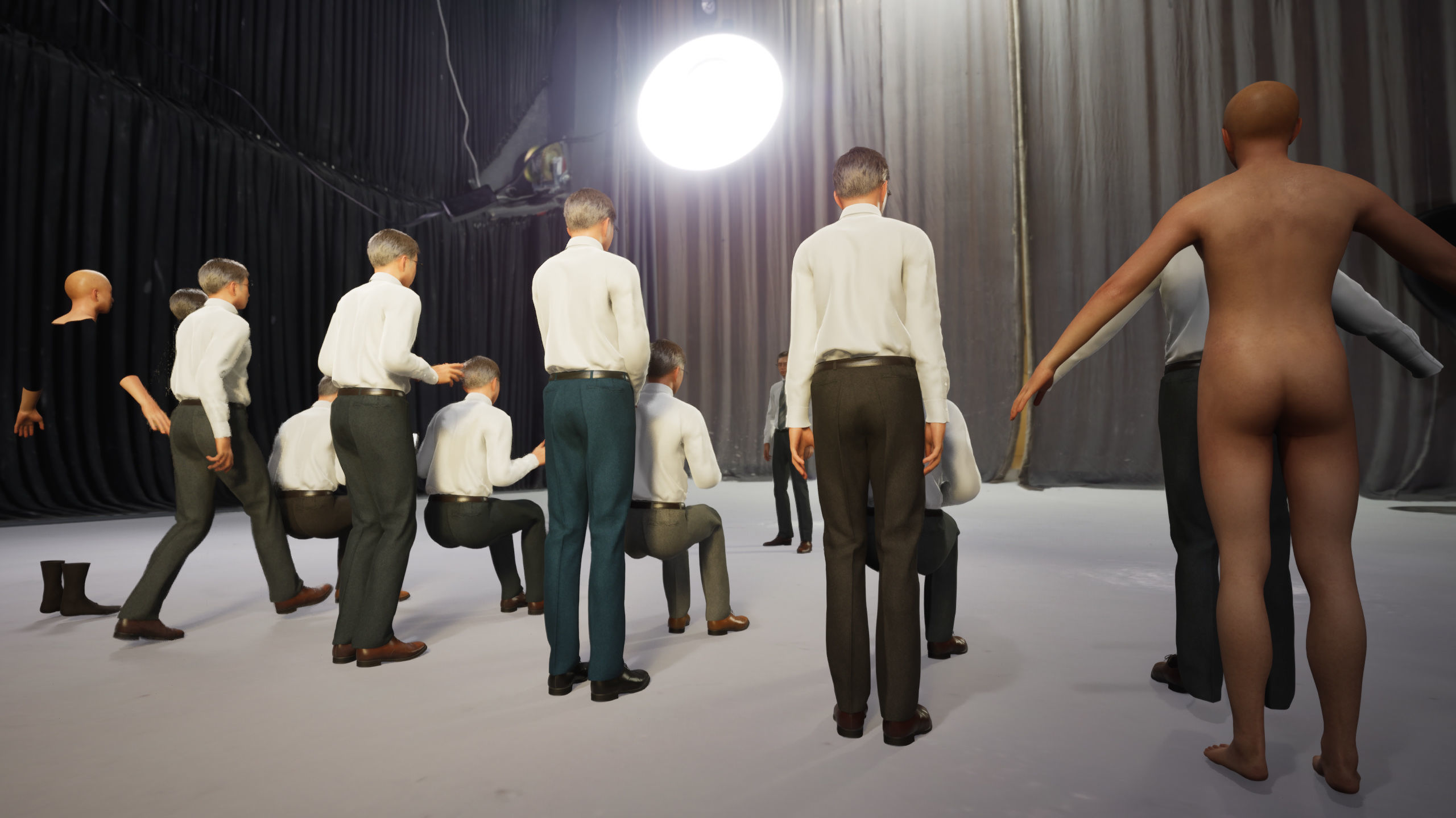 Modular Character - Asian Business Man - MY2 Low-poly 3D model_8