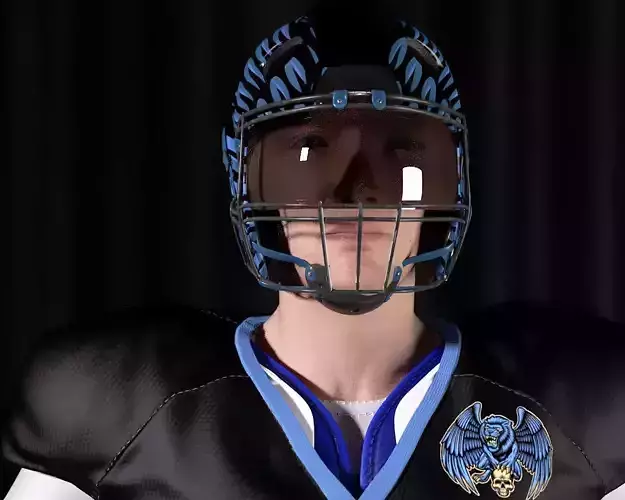 NFL Player America Low-poly 3D model