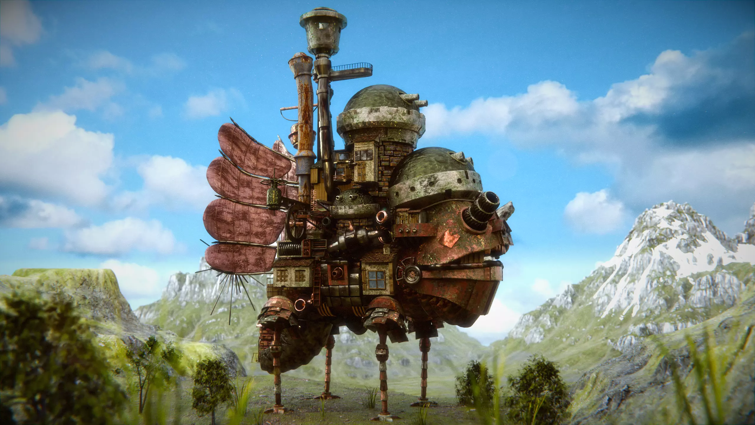 Howls Moving Castle Fully Custom Rigged Studio Ghibli 3D Model  3D model_0