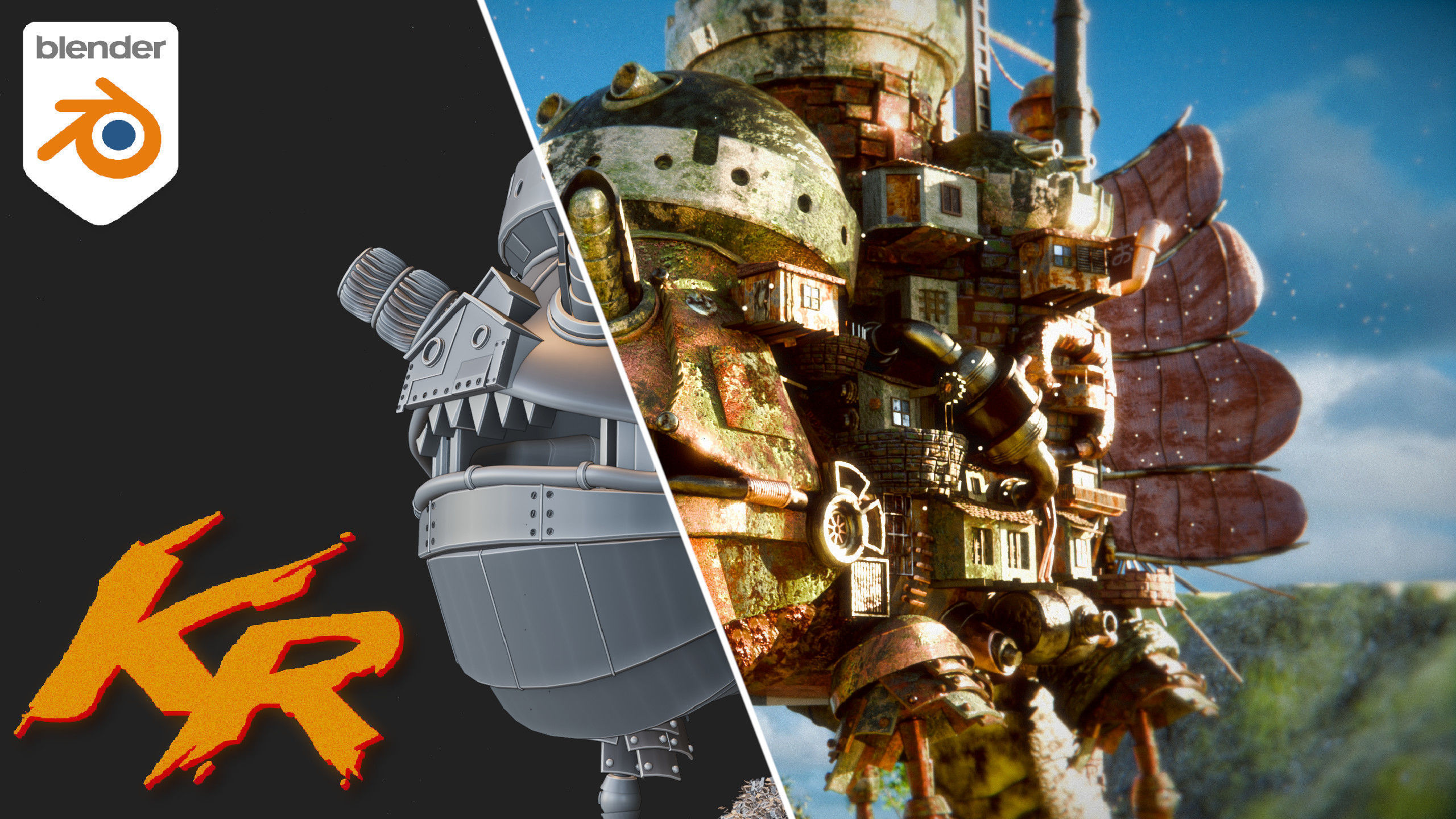 Howls Moving Castle Fully Custom Rigged Studio Ghibli 3D Model  3D model_3