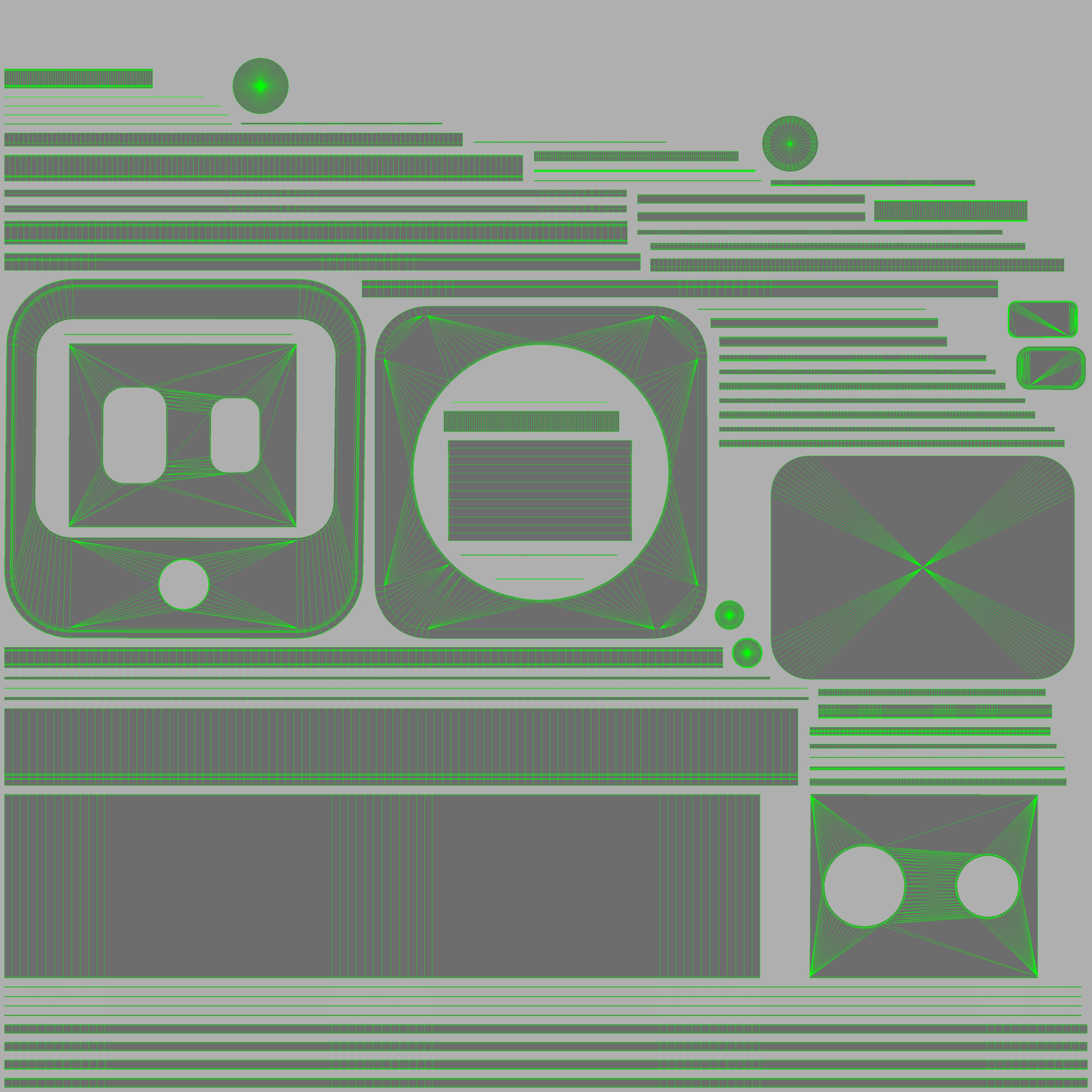 Blue Mini Action Camera Low-poly 3D model_11