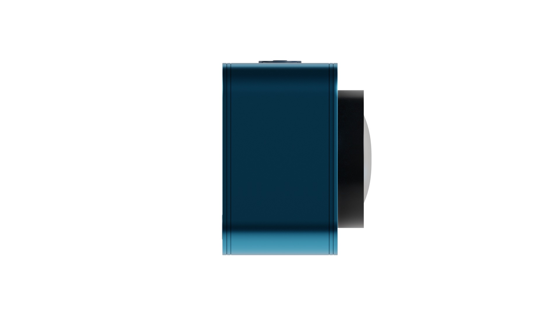 Blue Mini Action Camera Low-poly 3D model_9