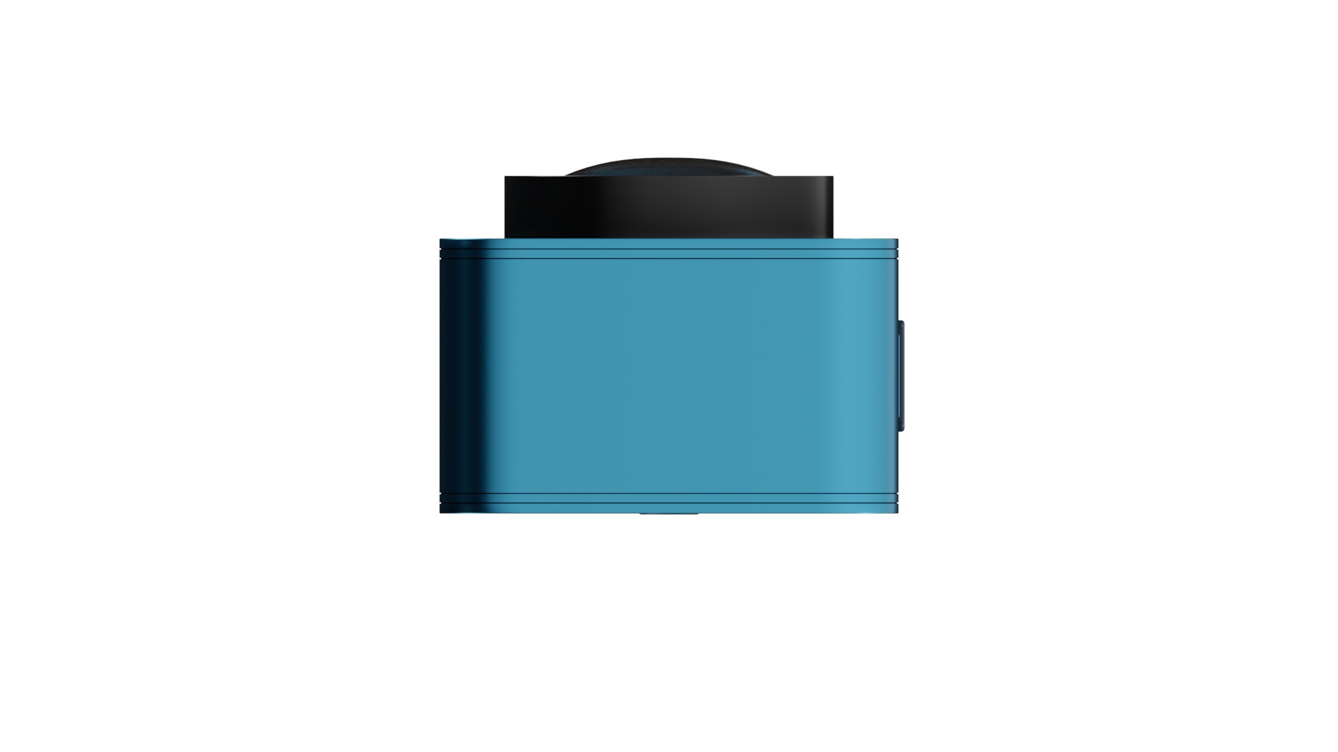 Blue Mini Action Camera Low-poly 3D model_6