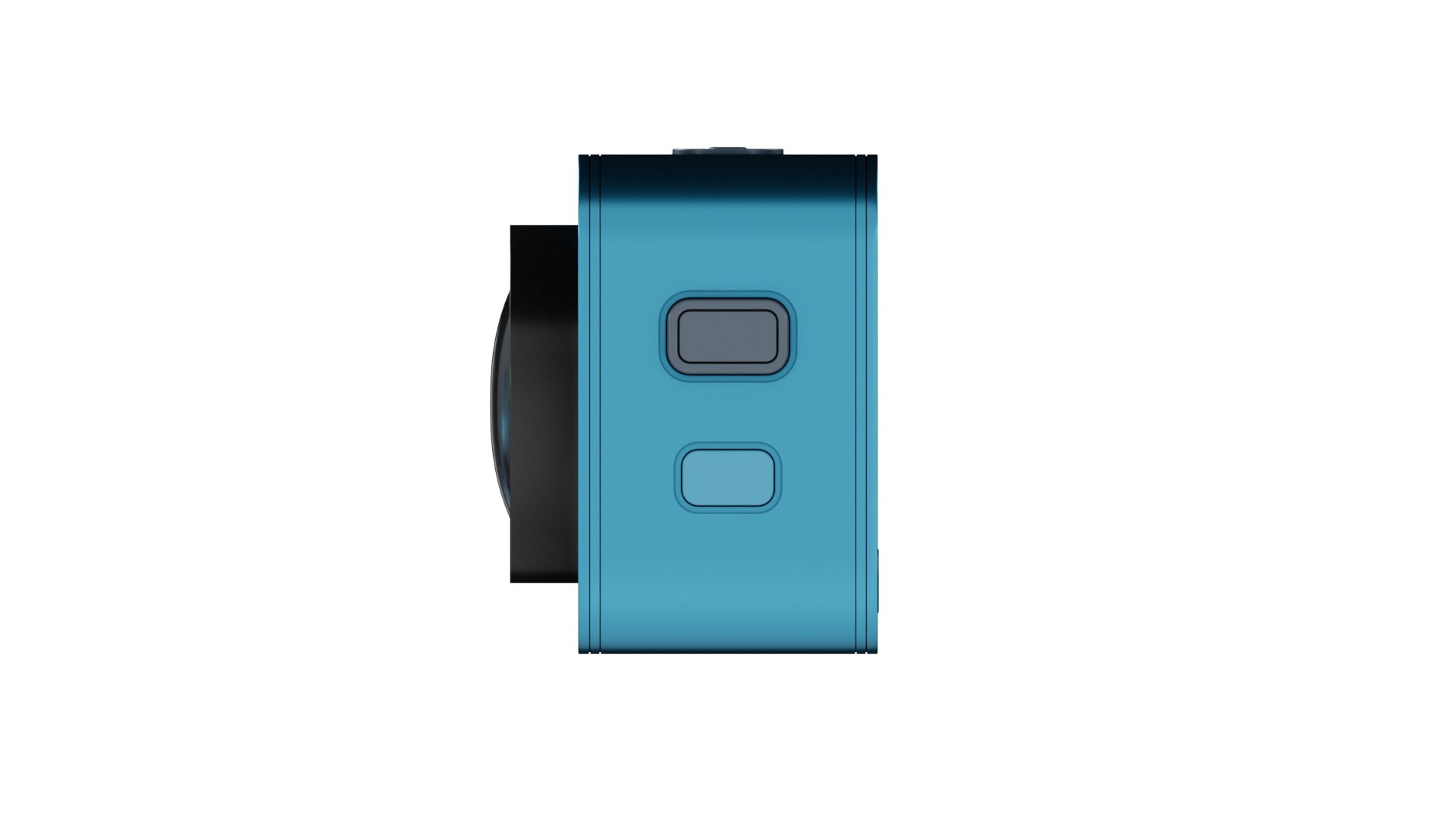 Blue Mini Action Camera Low-poly 3D model_8