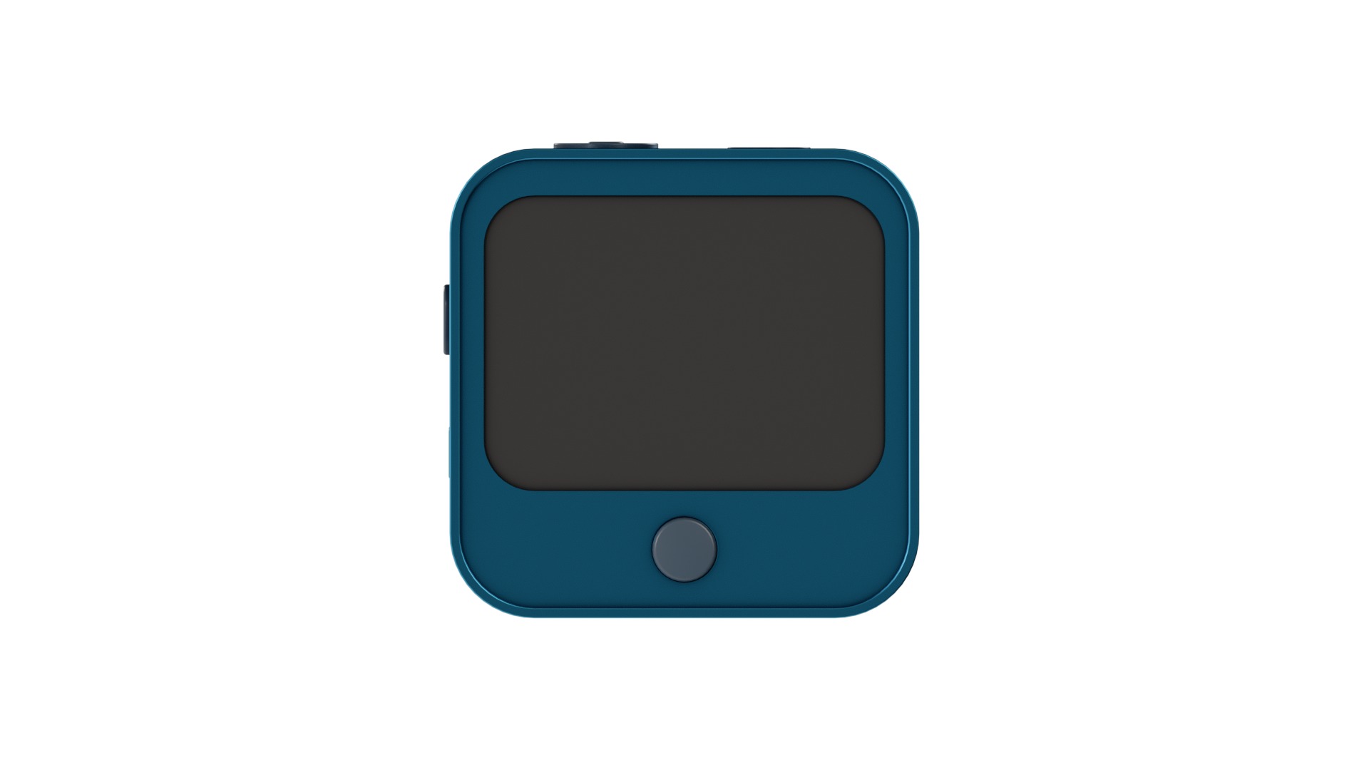 Blue Mini Action Camera Low-poly 3D model_5