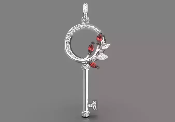 woman jewelry key pendant  jp0046