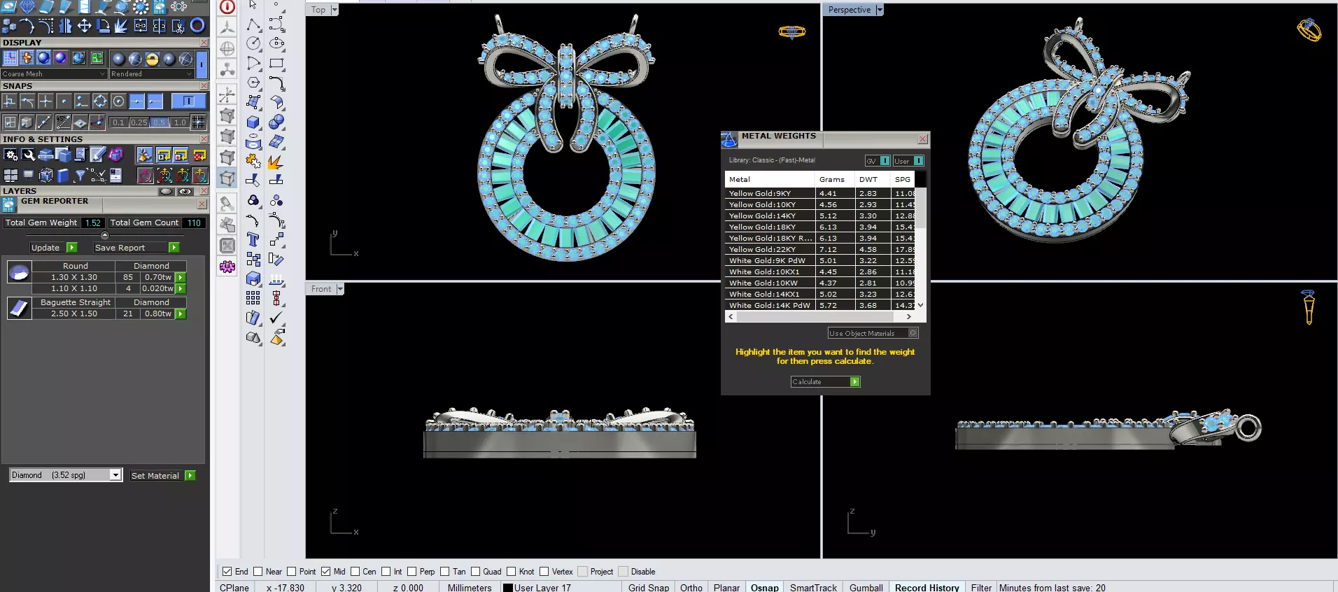 necklace 3D print model_0