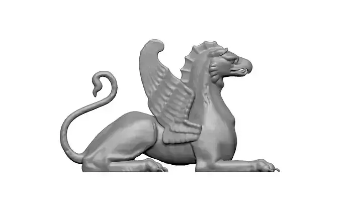 lion statue eagle