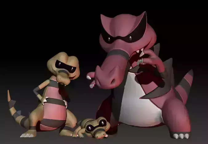 Pokemon Sandile Krokorok Krookodile