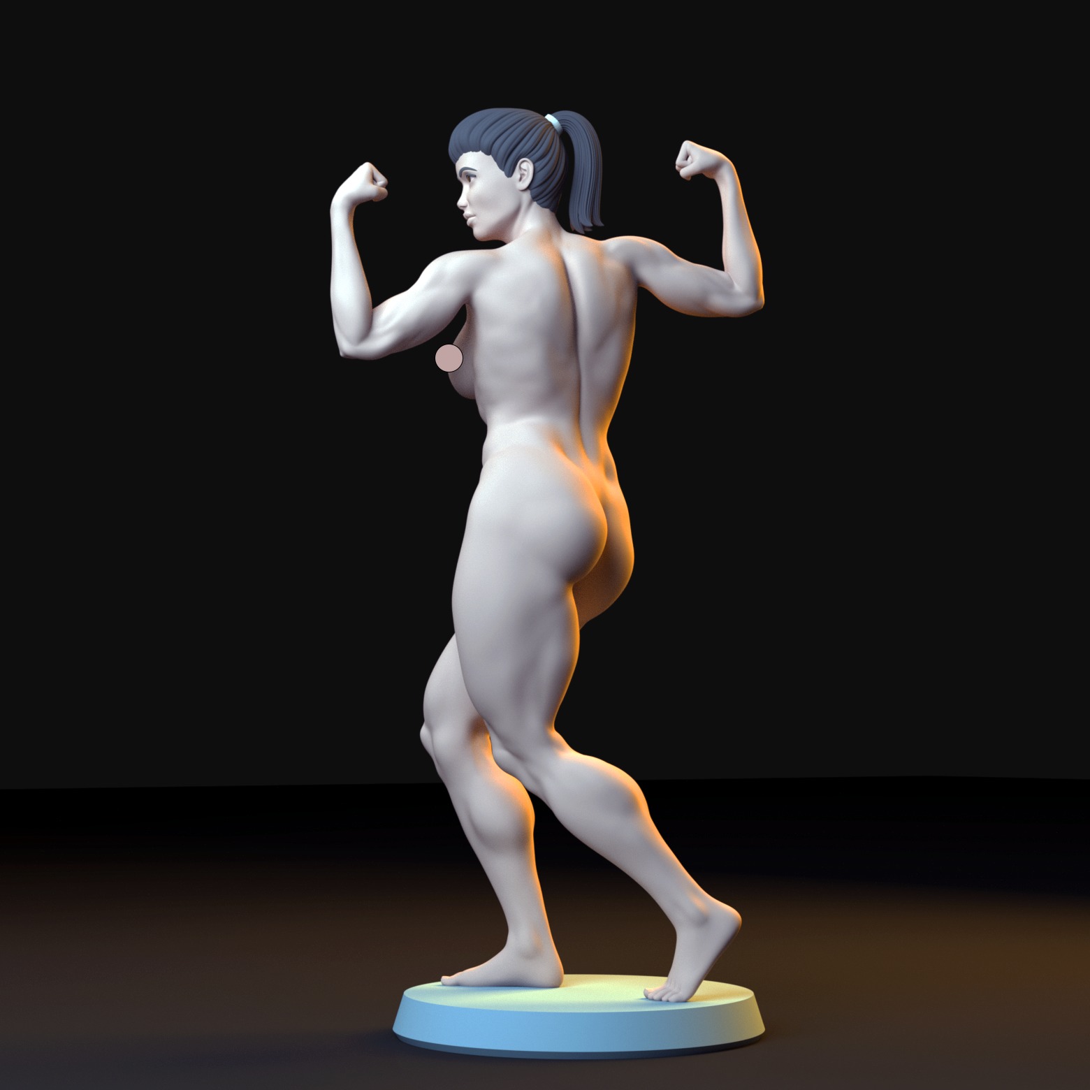 Fitness Girl - Body Art 3D print model_5