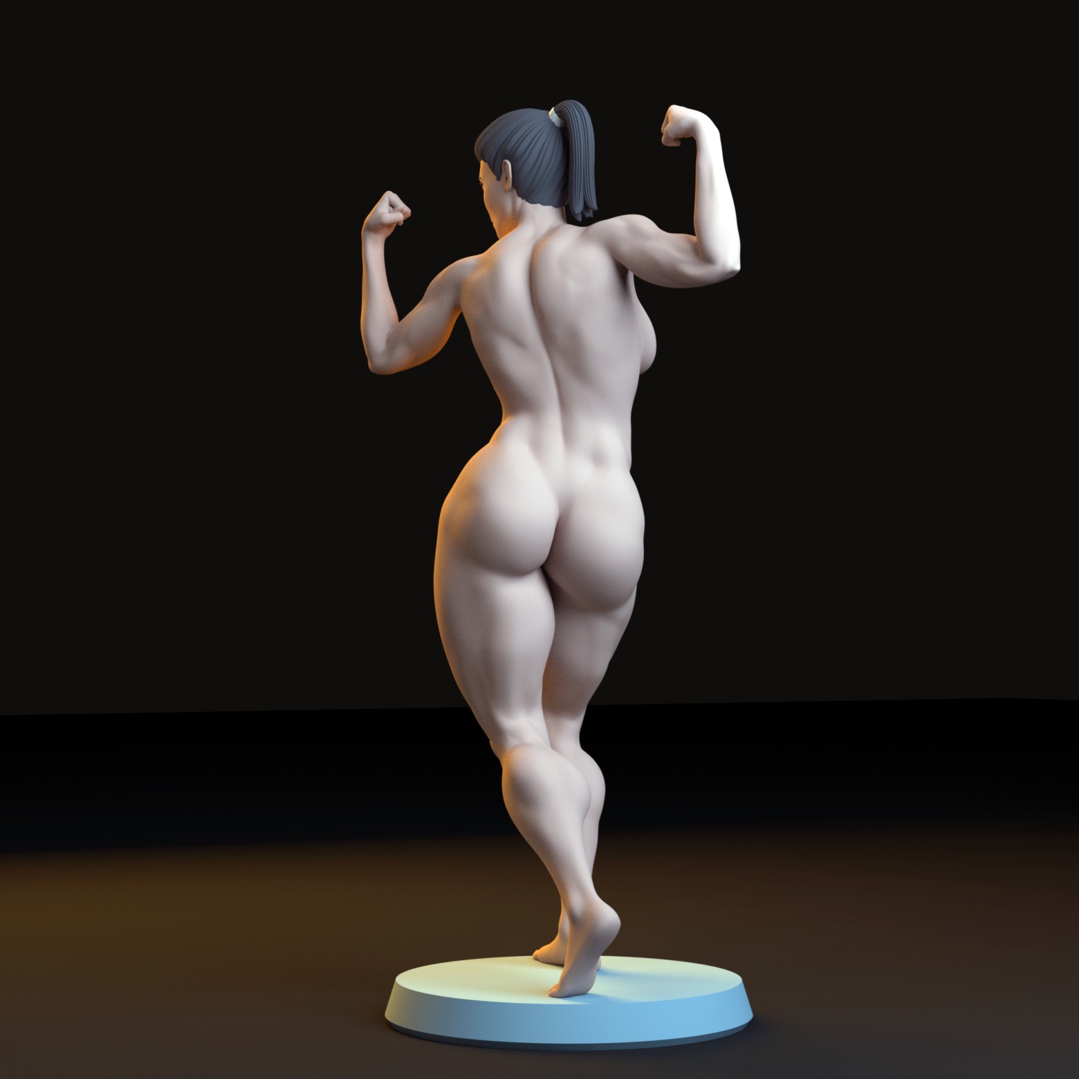 Fitness Girl - Body Art 3D print model_4