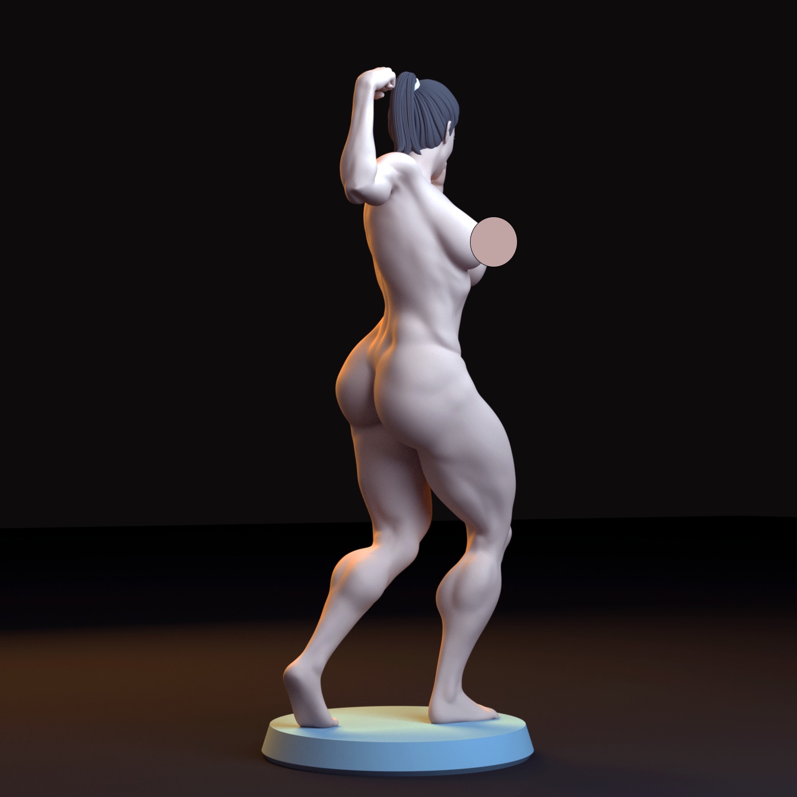 Fitness Girl - Body Art 3D print model_3