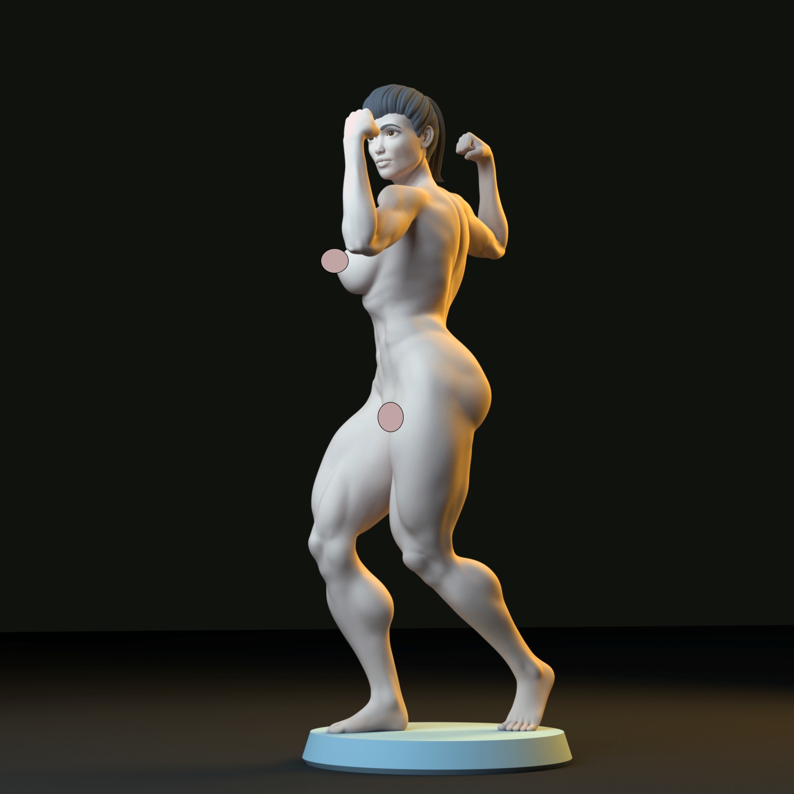Fitness Girl - Body Art 3D print model_6