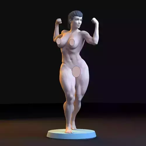 Fitness Girl - Body Art 3D print model