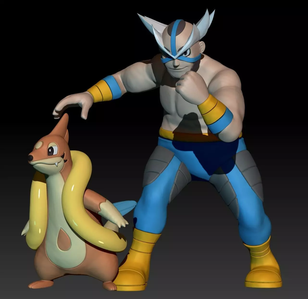 Pokemon Sinnoh Gym Leader Crasher Wake 3D print model