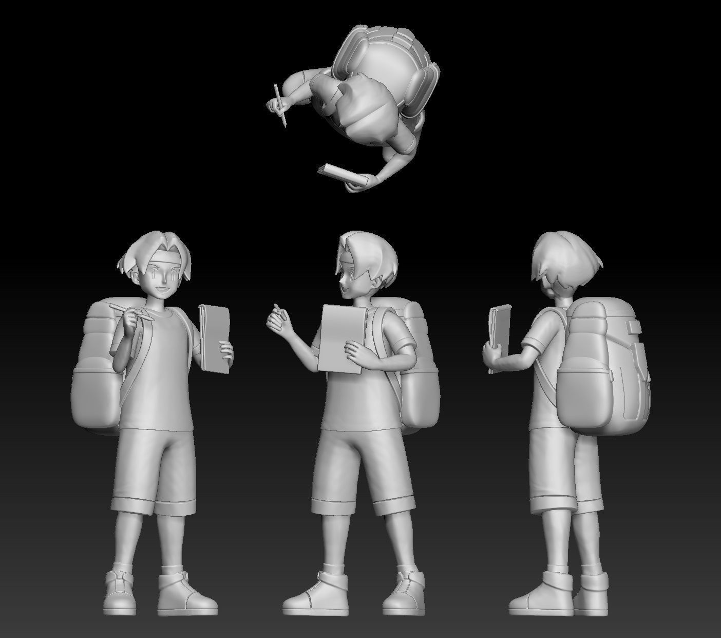 Pokemon Watcher Tracey Sketchit 3D print model_3