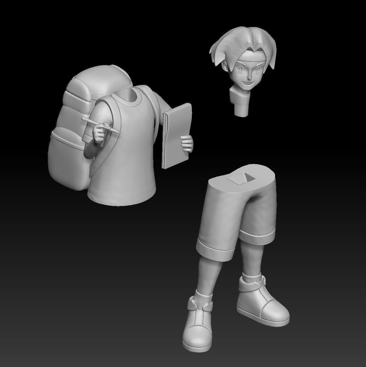 Pokemon Watcher Tracey Sketchit 3D print model_4
