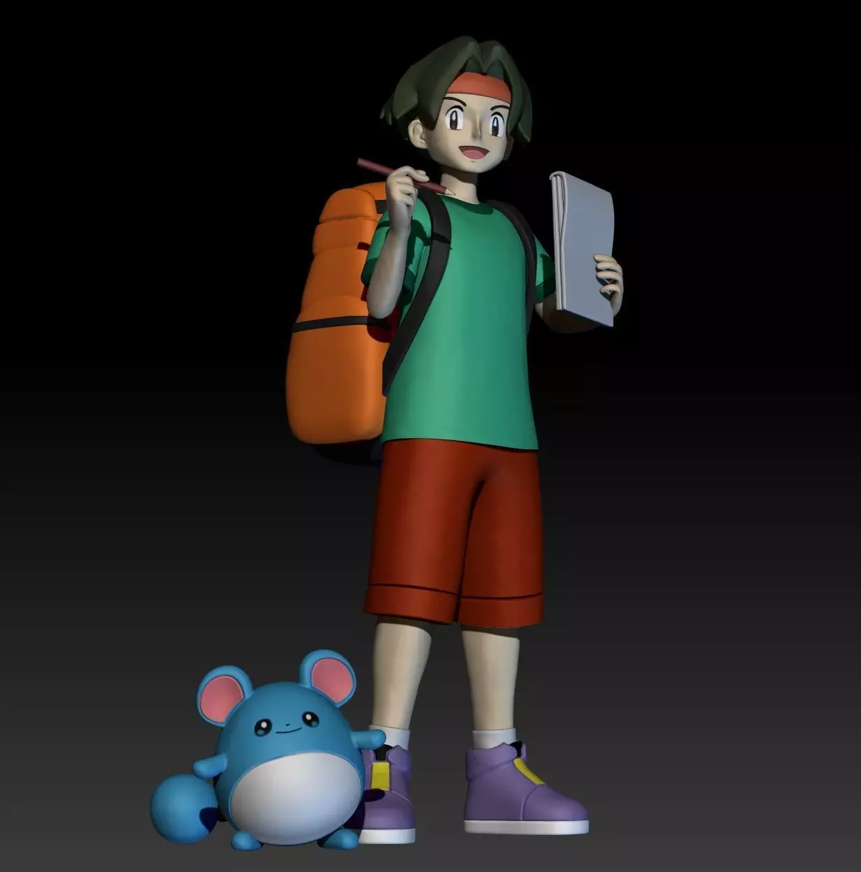 Pokemon Watcher Tracey Sketchit 3D print model_0