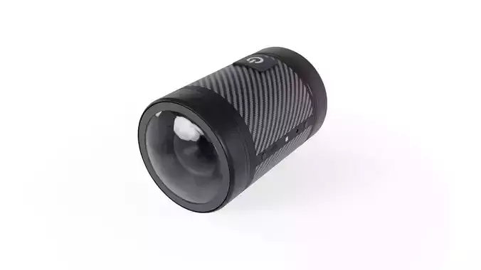 360 Camera Low-poly 3D model