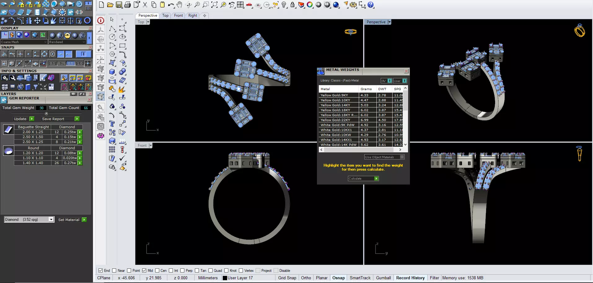 ring wedding 3D print model_0