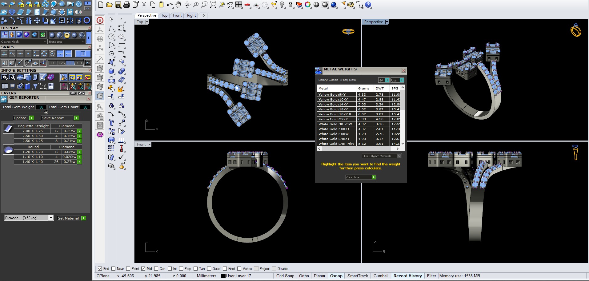 ring wedding 3D print model_1