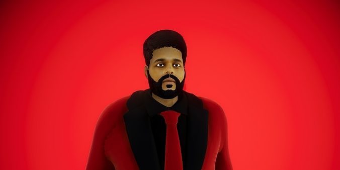 The Weeknd 3D model