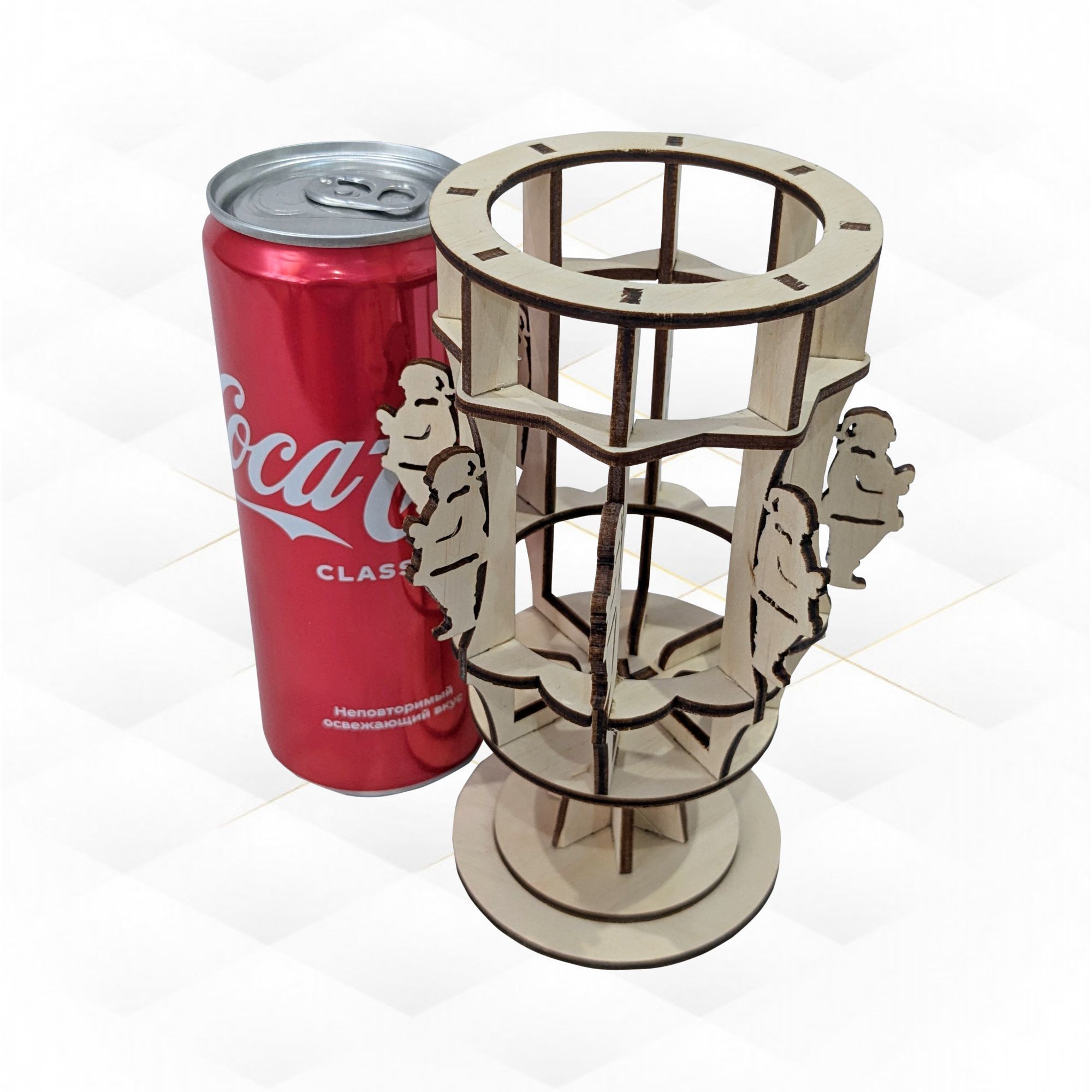 Christmas stand holder laser cutting design 3D print model_3