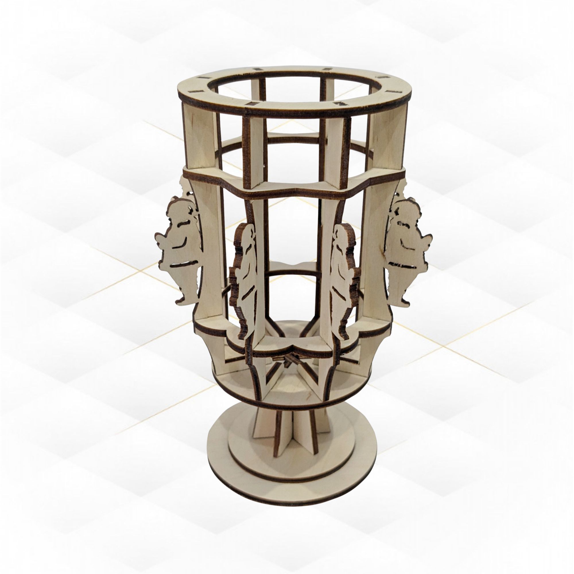 Christmas stand holder laser cutting design 3D print model_4