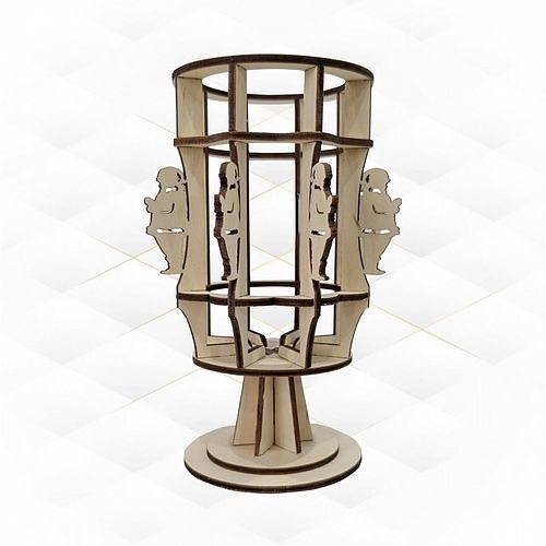 Christmas stand holder laser cutting design 3D print model