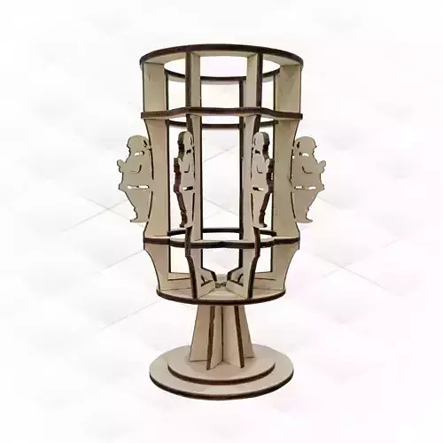 Christmas stand holder laser cutting design 3D print model Christmas stand holder laser cutting design 3D print model