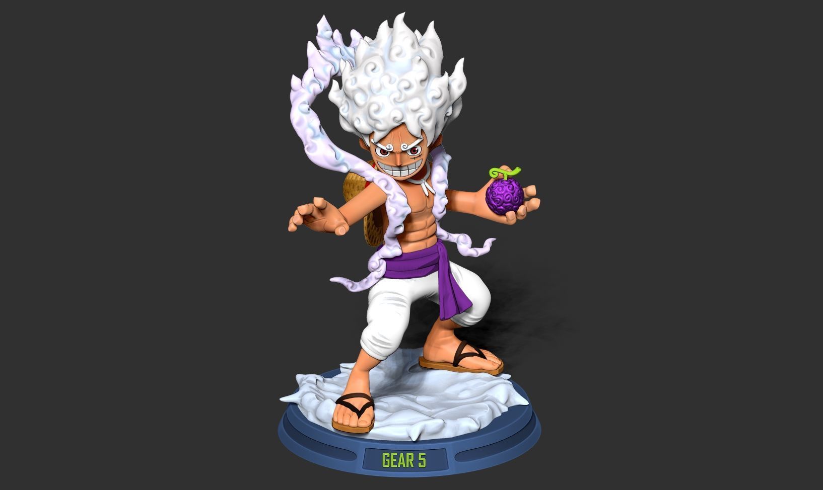 Kid Luffy Gear 5 3D print model_15