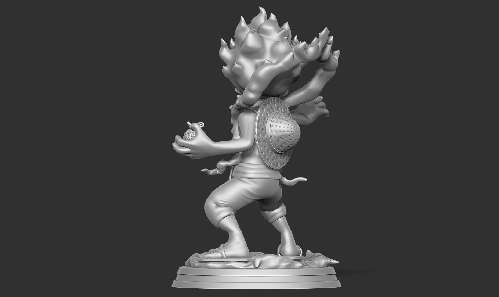 Kid Luffy Gear 5 3D print model_8